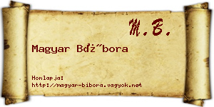 Magyar Bíbora névjegykártya